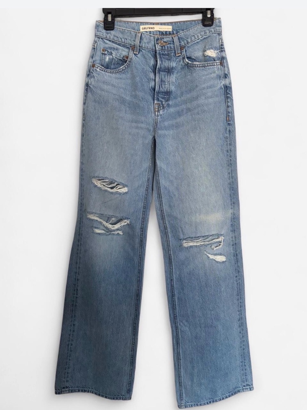 GRLFRND Brooklyn High Rise Straight Jeans